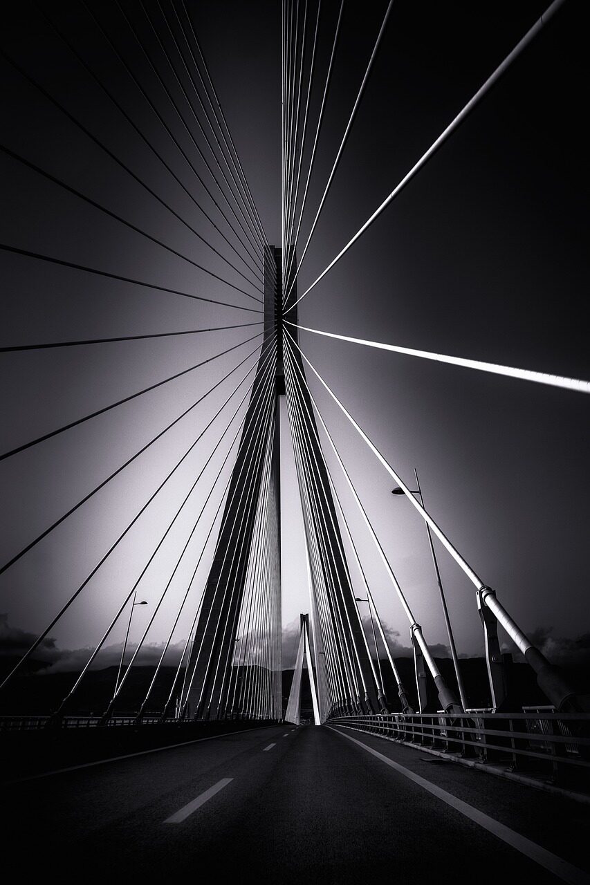 rio antirrio bridge, suspension bridge, infrastructure